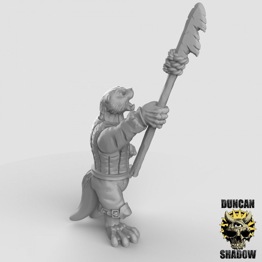 Band of Otter Spearmen (Set of 3) - Duncan Shadow