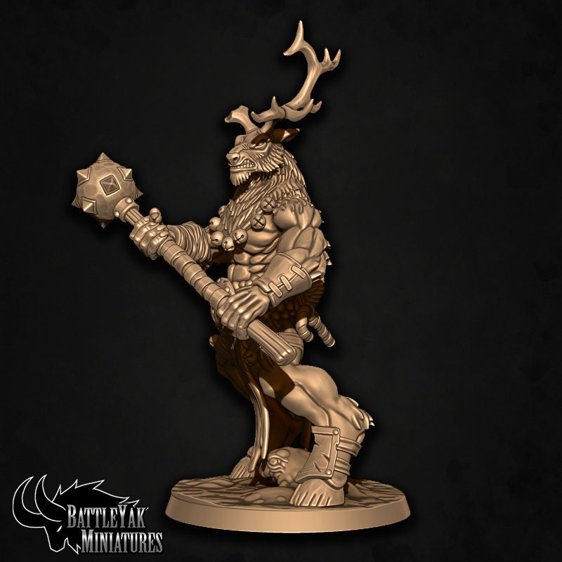 Banedeer Slaypack (7 versions) | Battle Yak Miniatures are One Page Rules Compatible | UNPAINTED Miniature in Resin