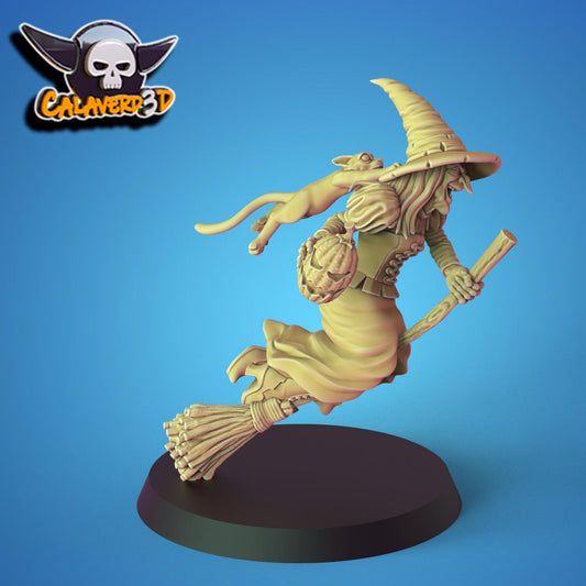 Halloween Witches Fantasy Football Team | Calaverd3D | UNPAINTED Miniature in Resin
