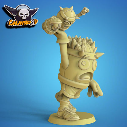 Dimension C-168 Fantasy Football Team (+ Cheerleaders) | Calaverd3D | UNPAINTED Miniature in Resin