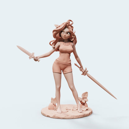 Iriel (Standing) | Female Miniatures | UNPAINTED Miniature in Resin