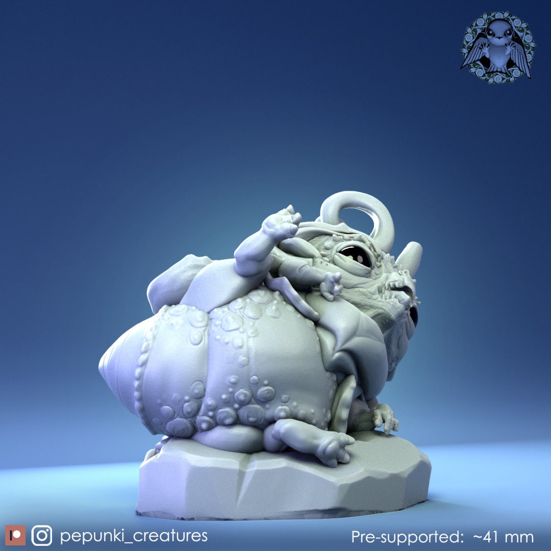Dragon Baby (3 poses) | Pepunki Creatures | UNPAINTED Miniature in Resin