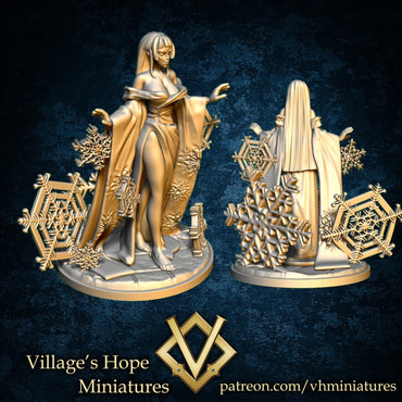 Yukionna (Snow Woman Japanese Ghost) | Village's Hope Miniatures | UNPAINTED Miniature in Resin