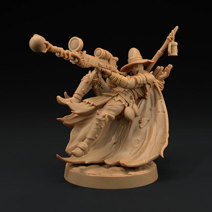 Olo, Gun Mage | Scrap Slap Goblin Tribes | Dragon Trappers Lodge | UNPAINTED Miniature in Resin