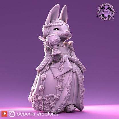 Duchess Bunny | Pepunki Creatures | UNPAINTED Miniature in Resin