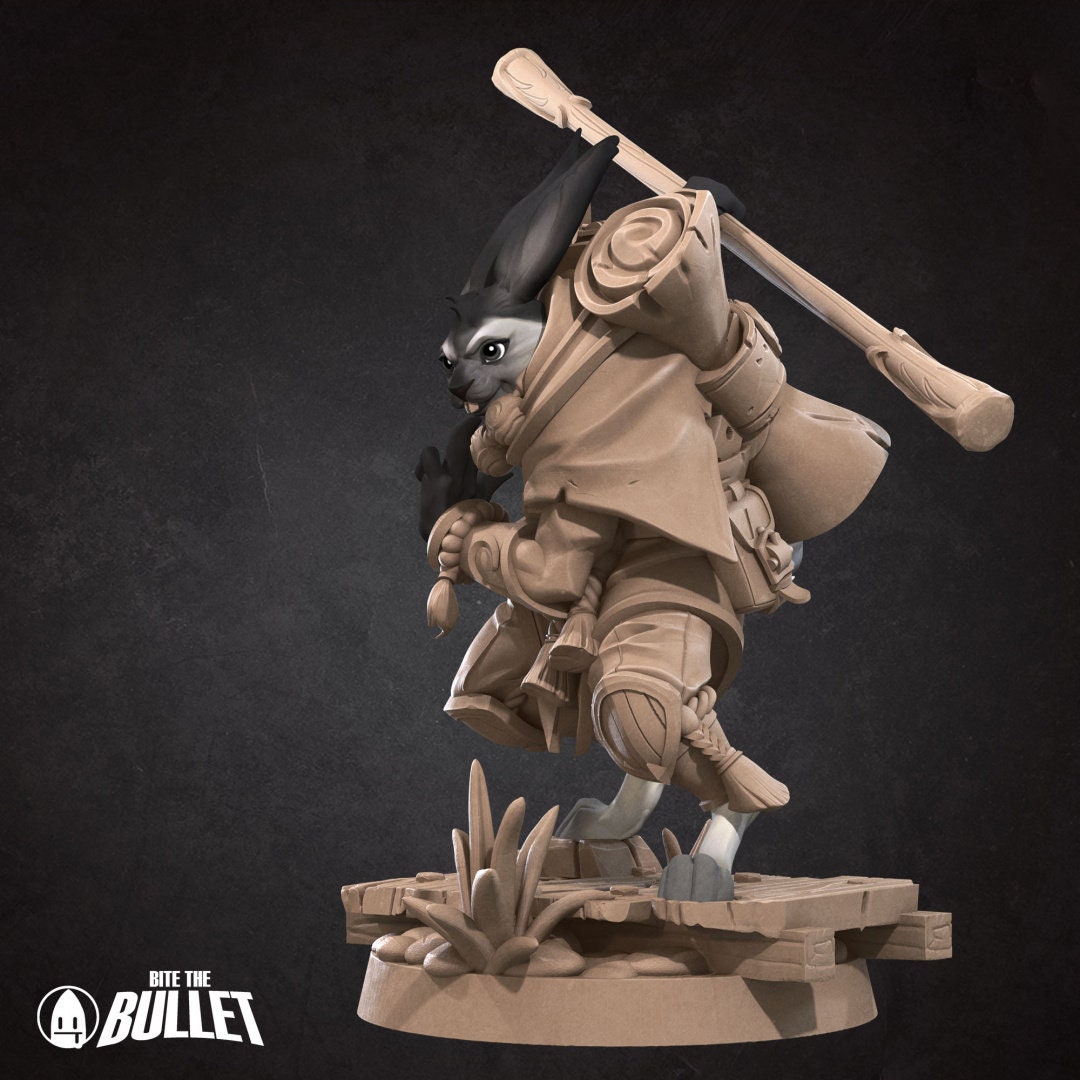 Harengon Monk | Bite the Bullet | UNPAINTED Miniature in Resin