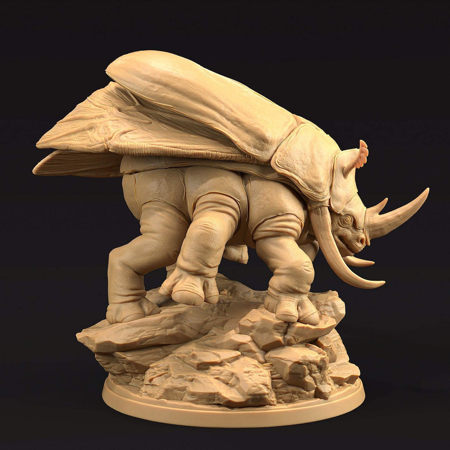 Rhinocerous Beetles | Copperlock's Zoo | Dragon Trapper's Lodge | UNPAINTED Miniature in Resin