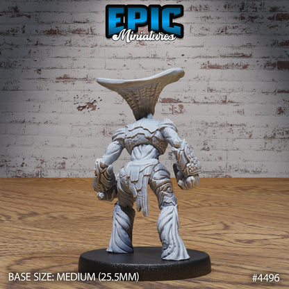 Mushroom Folks Set (3 versions) | Fungus Warrior | Swamp Encounter | Epic Miniatures | UNPAINTED Miniature in Resin