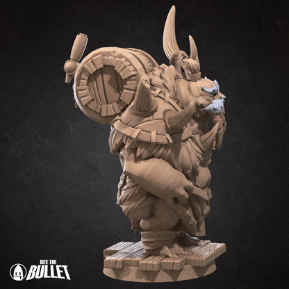 Walrus Mead Vendor (2 versions) | Bite the Bullet | UNPAINTED Miniature in Resin