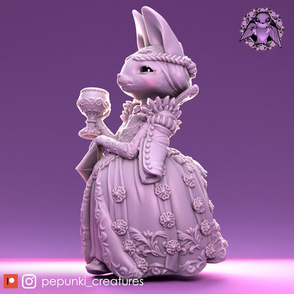 Duchess Bunny | Pepunki Creatures | UNPAINTED Miniature in Resin