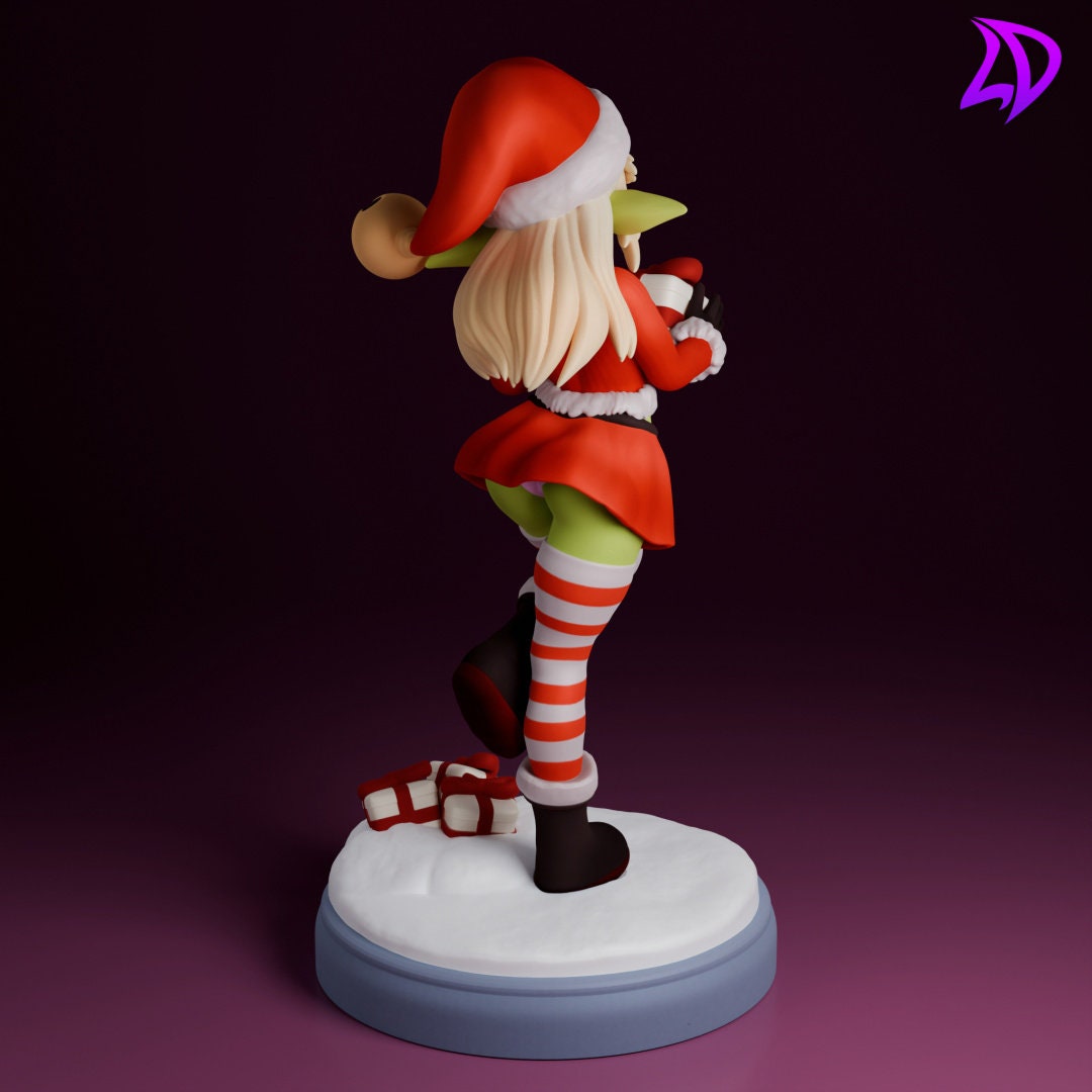 Cheerful Cherie, Christmas Joybringer (2 versions, 1 NSFW) | Lavender Devilry | UNPAINTED Miniature in Resin