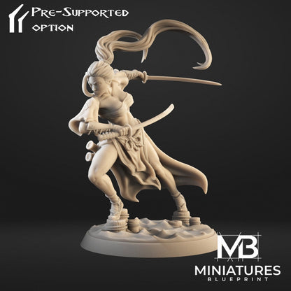 Tachibana Immortal Blades | Miniatures Blueprint | UNPAINTED Miniature in Resin