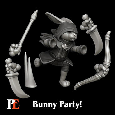 Bunny Ranger | Bunny Party | Printed Encounters | UNPAINTED Miniature in Resin