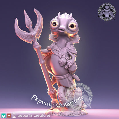 Seahorse Small Guardian | Pepunki Creatures | UNPAINTED Miniature in Resin