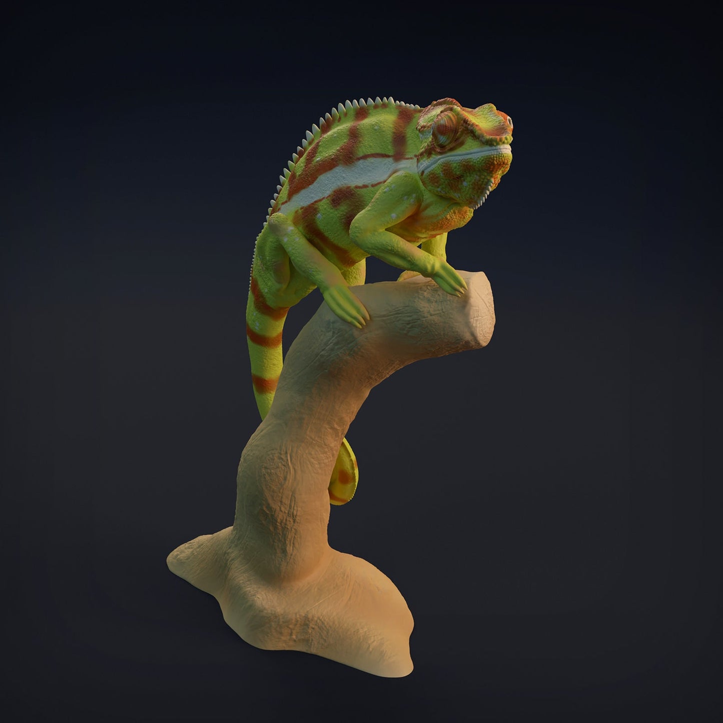 Chameleon | Animal Den Miniatures | UNPAINTED Miniature in Resin