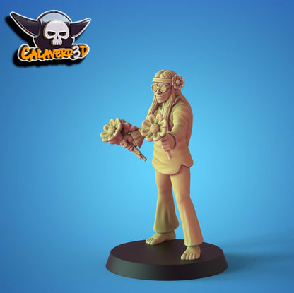 Flower Power Elf Fantasy Football Team | Calaverd3D | UNPAINTED Miniature in Resin