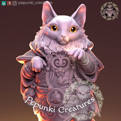 Stepan Noble Cat | Pepunki Creatures | UNPAINTED Miniature in Resin