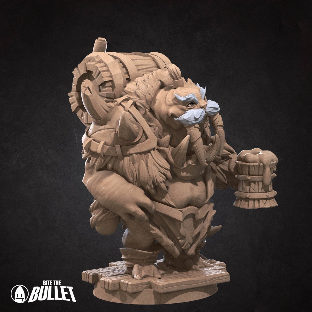 Walrus Mead Vendor (2 versions) | Bite the Bullet | UNPAINTED Miniature in Resin