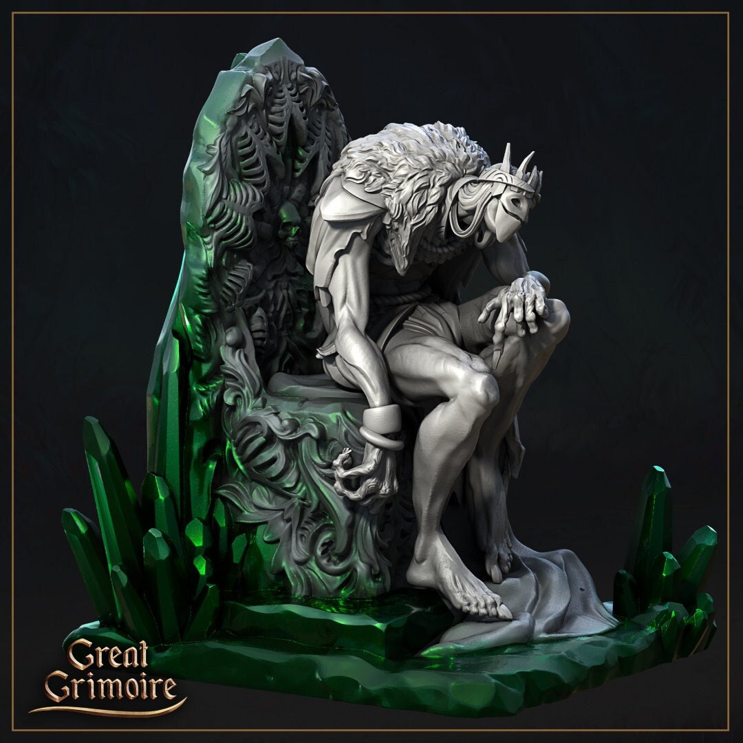 Emerald Wizard | Wizard of Oz | Veil of the Emerald Dreams | Great Grimoire | UNPAINTED Miniature in Resin