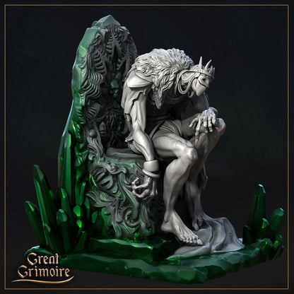 Emerald Wizard | Wizard of Oz | Veil of the Emerald Dreams | Great Grimoire | UNPAINTED Miniature in Resin
