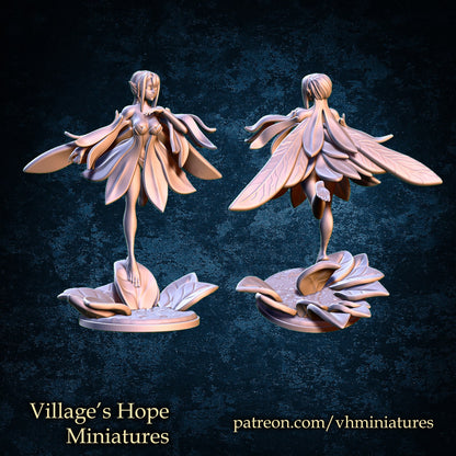 Lily Fairy | Village's Hope Miniatures | UNPAINTED Miniature in Resin