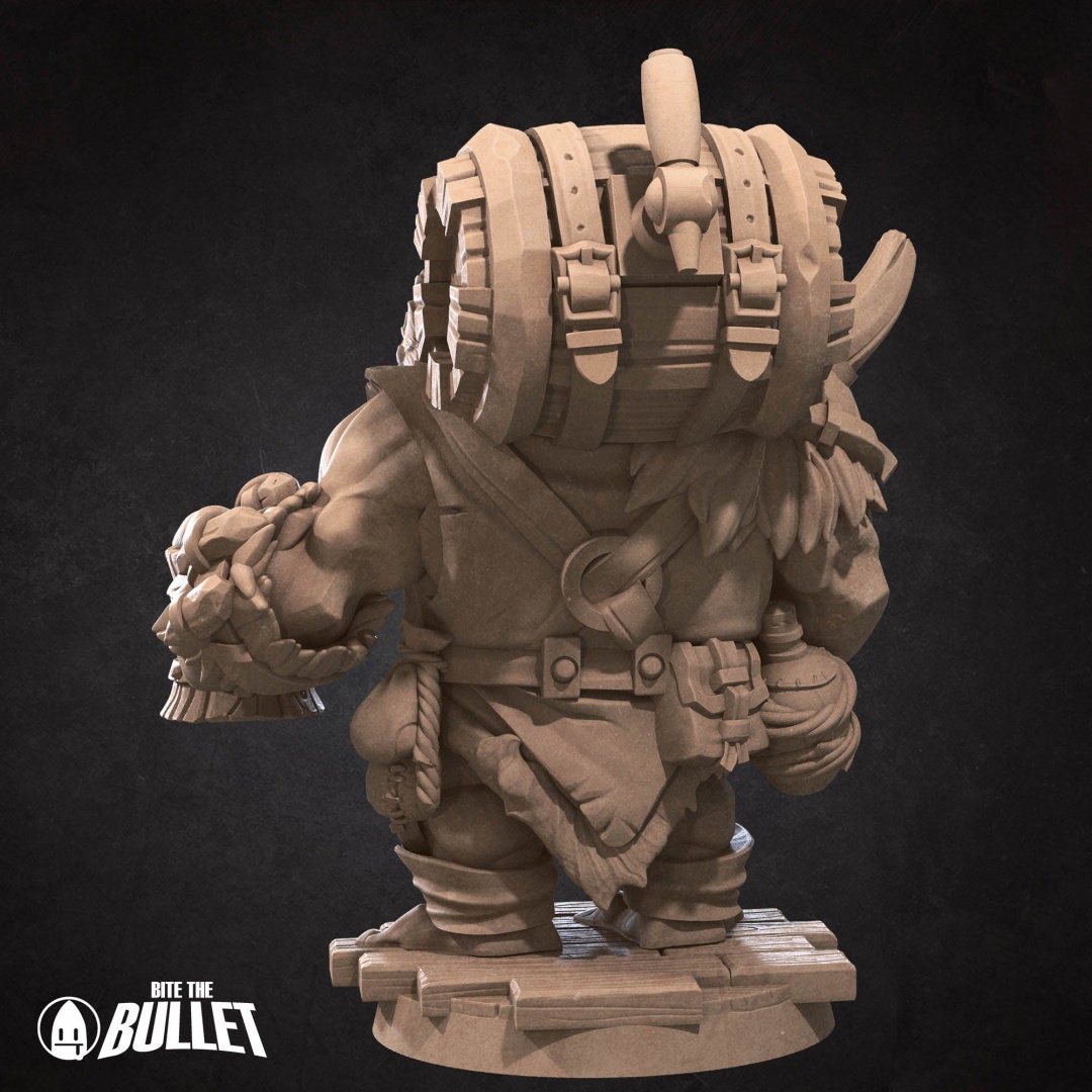 Walrus Mead Vendor (2 versions) | Bite the Bullet | UNPAINTED Miniature in Resin