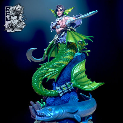 Marin, Shapeshifting Mermaid Infiltrator | Ronin Arts Workshop | UNPAINTED Miniature in Resin