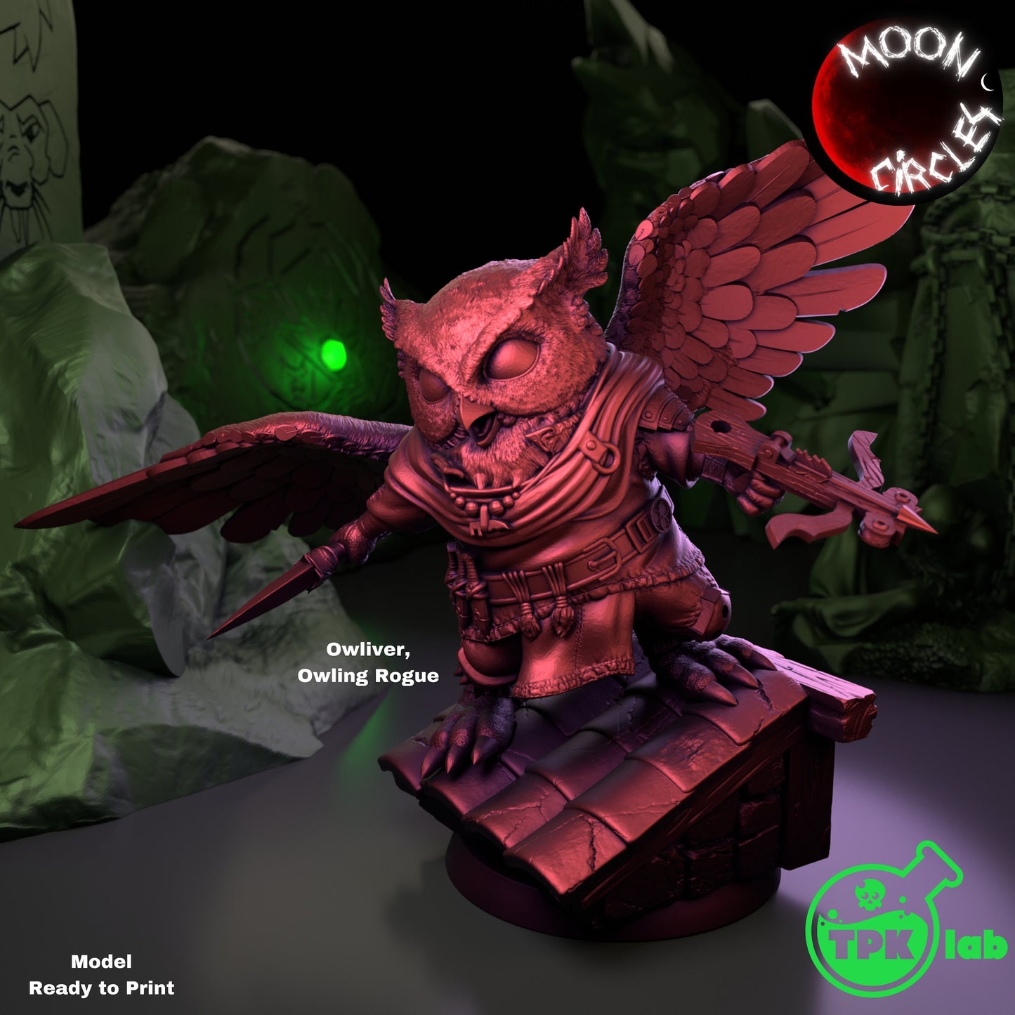 Owliver, Owling Rogue | TPK Lab | UNPAINTED Miniature in Resin