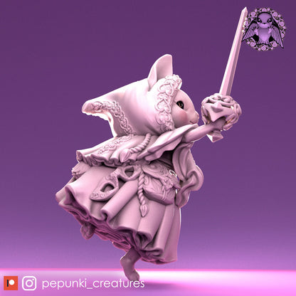 Godelieve Rogue Bunny | Pepunki Creatures | UNPAINTED Miniature in Resin