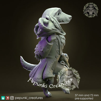 Dog Gentleman | Pepunki Creatures | UNPAINTED Miniature in Resin