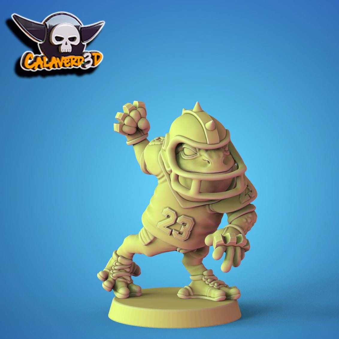 NFFL (National Frog Football League) Fantasy Football Team | Calaverd3D | UNPAINTED Miniature in Resin