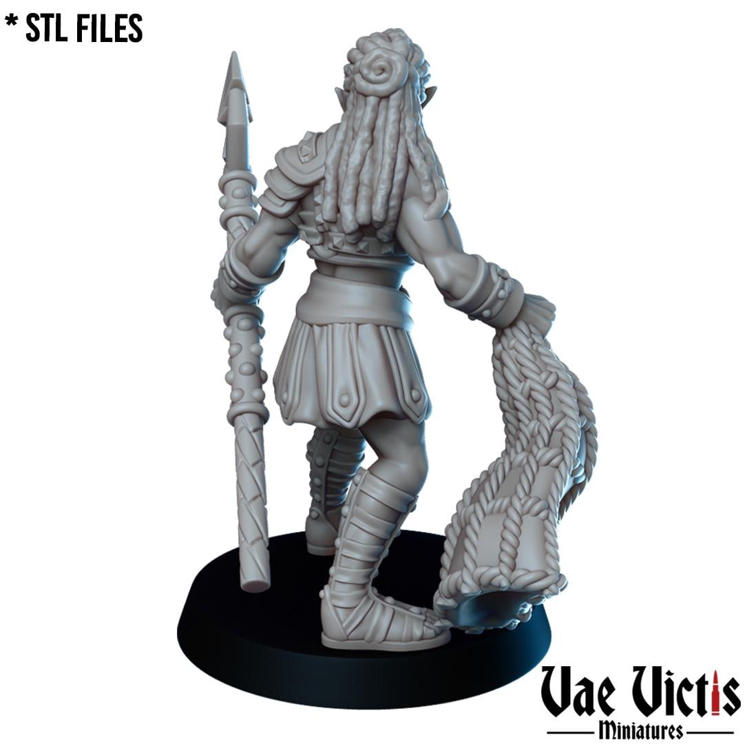 Elf Gladiatrix | Vae Victis | UNPAINTED Miniature in Resin