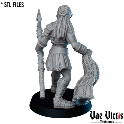 Elf Gladiatrix | Vae Victis | UNPAINTED Miniature in Resin