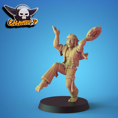 Flower Power Elf Fantasy Football Team | Calaverd3D | UNPAINTED Miniature in Resin