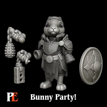 Bunny Cleric | Bunny Party | Printed Encounters | UNPAINTED Miniature in Resin
