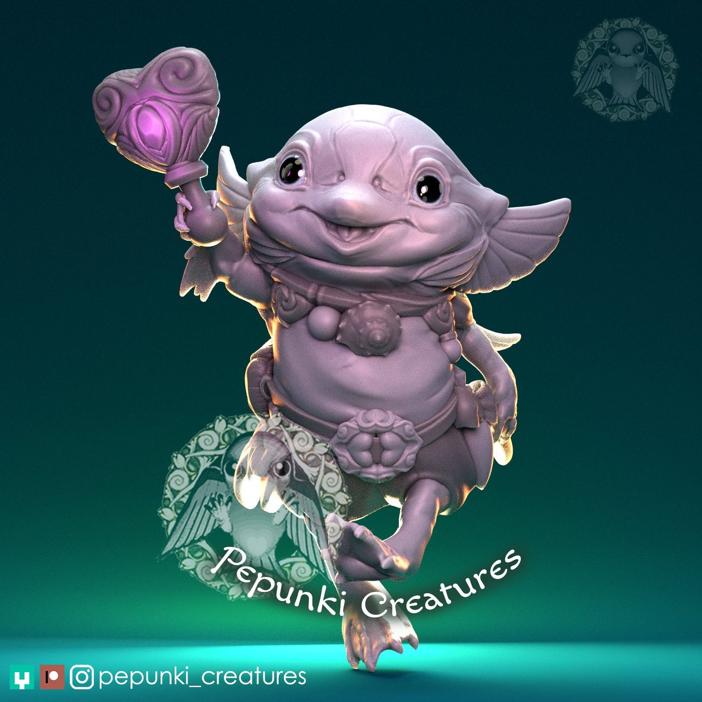 Josephino Little Sea Creature | Pepunki Creatures | UNPAINTED Miniature in Resin