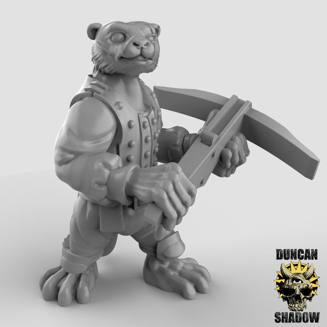 Band of Otters with Bows (Set of 3) - Duncan Shadow
