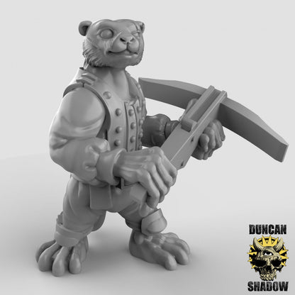 Band of Otters with Bows (Set of 3) - Duncan Shadow