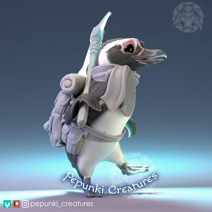 Little Penguin | Pepunki Creatures | UNPAINTED Miniature in Resin