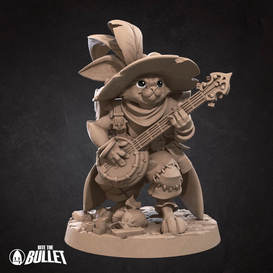 Harengon Bard | Bite the Bullet | UNPAINTED Miniature in Resin