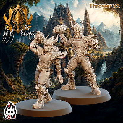 High Elf Fantasy Football Team by UGNI | UNPAINTED Miniature in Resin