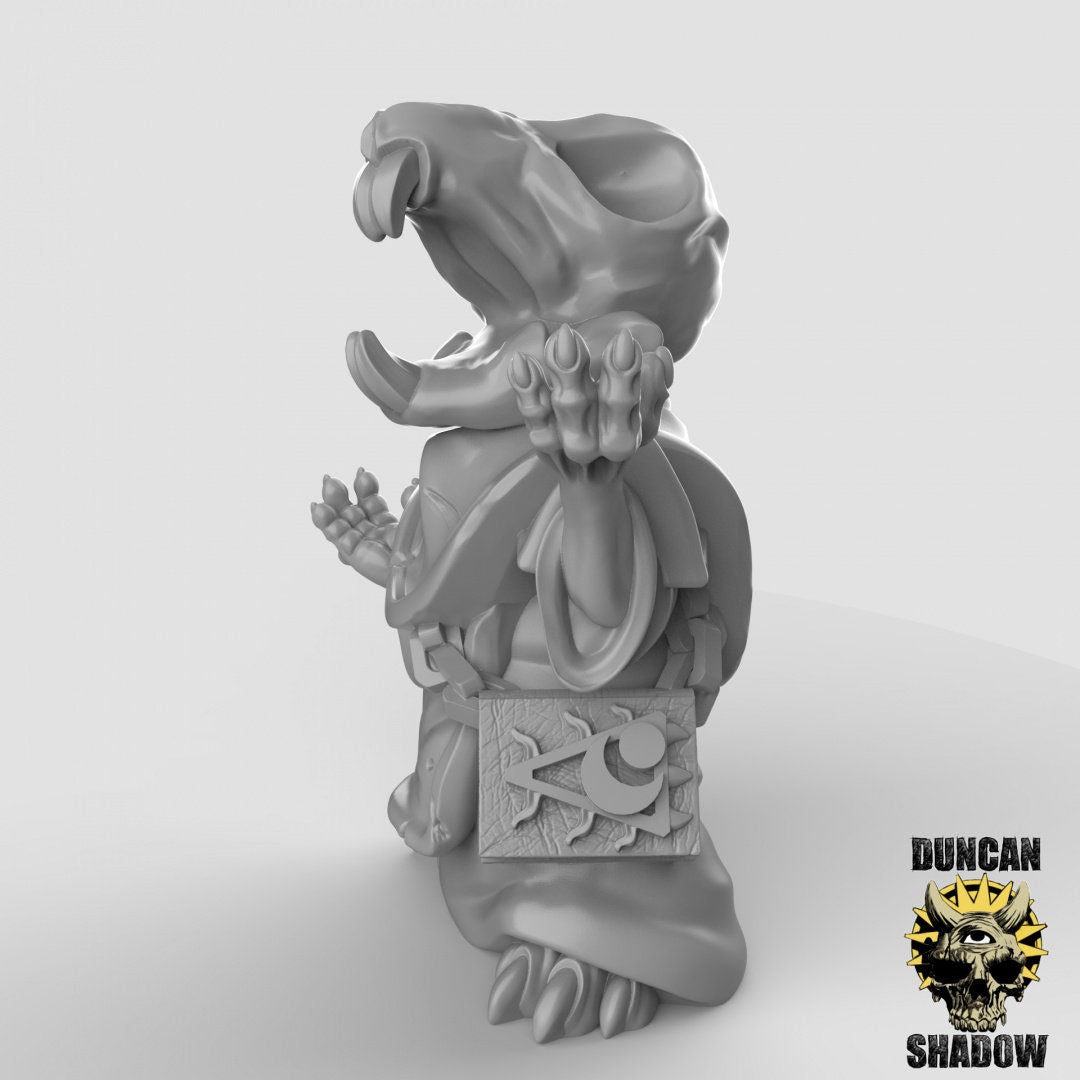 Mousle Necromancers  (Set of 3)| Duncan Shadow | UNPAINTED Miniature in Resin