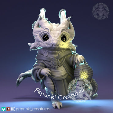Little Dragon | Chinese New Year | Year of the Dragon | Pepunki Creatures | UNPAINTED Miniature in Resin