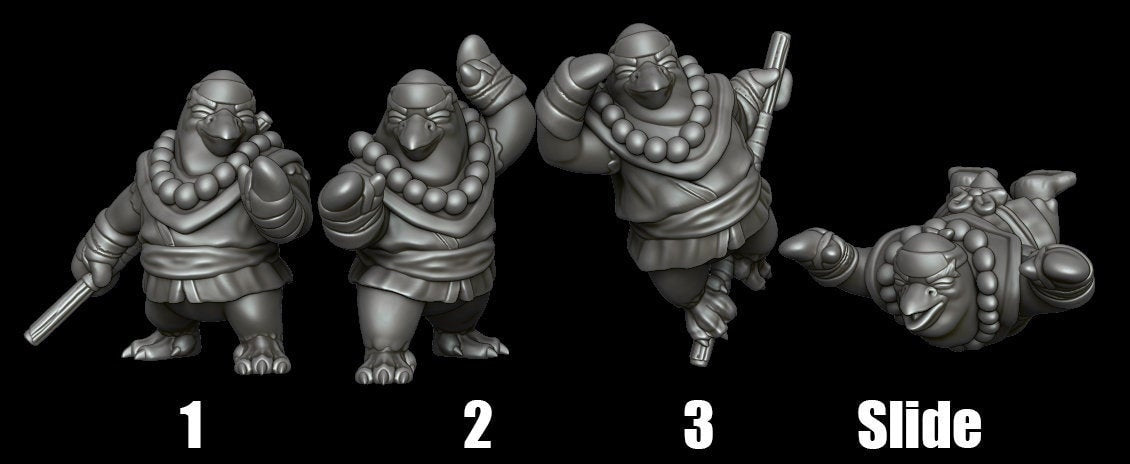 Penguin Party Monk