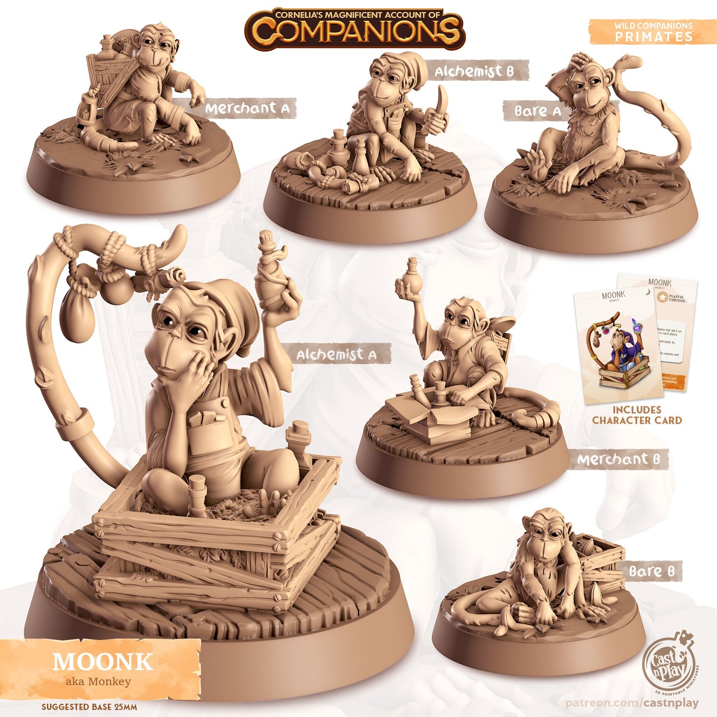 Cordelia's Companions - Moonk - Monkey