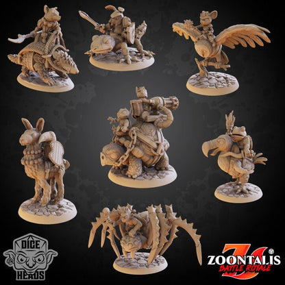 Dice Heads - Zoontalis - Mounted Collection