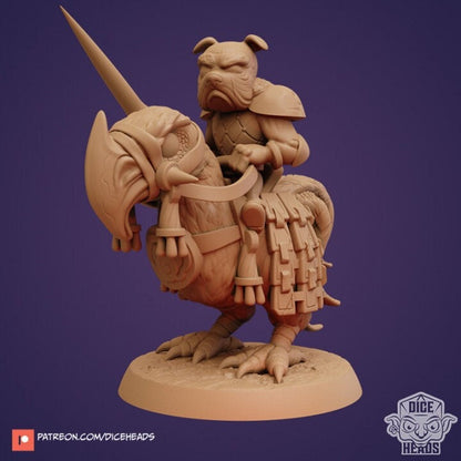 Dice Heads - Zoontalis - Axebeak with Dog Knight Rider
