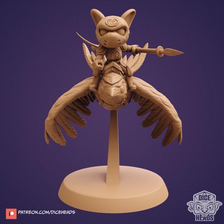Dice Heads - Mouse Swallow Rider