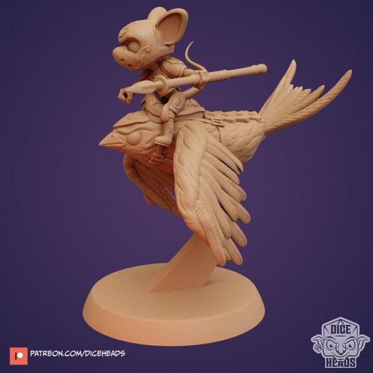 Dice Heads - Mouse Swallow Rider