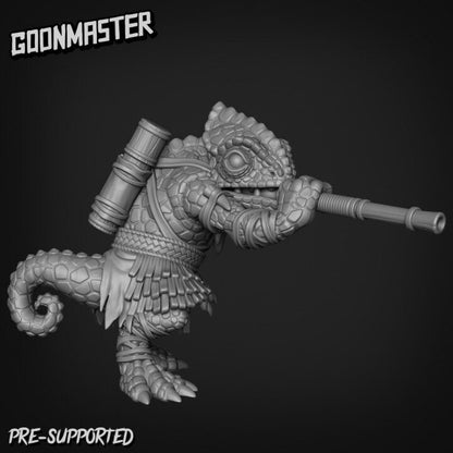 Chameleon Blow Darter (4 poses) - Goon Master